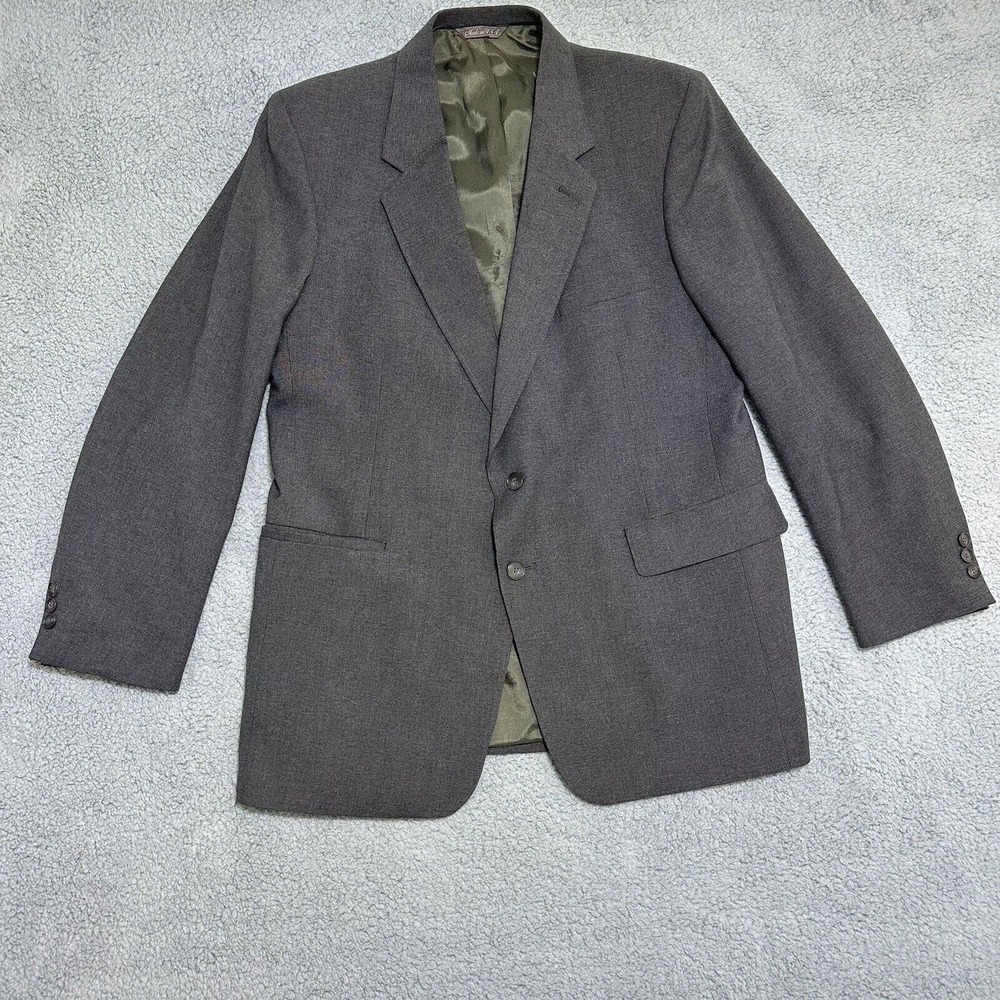 Vintage Levi Strauss & Co Business Class Men’s‎ 44R Gray Sport Coat Blazer USA